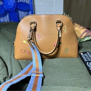 Coach Katy satchel with diary embroidery
